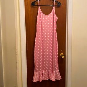 Pink Polka Dot Dress